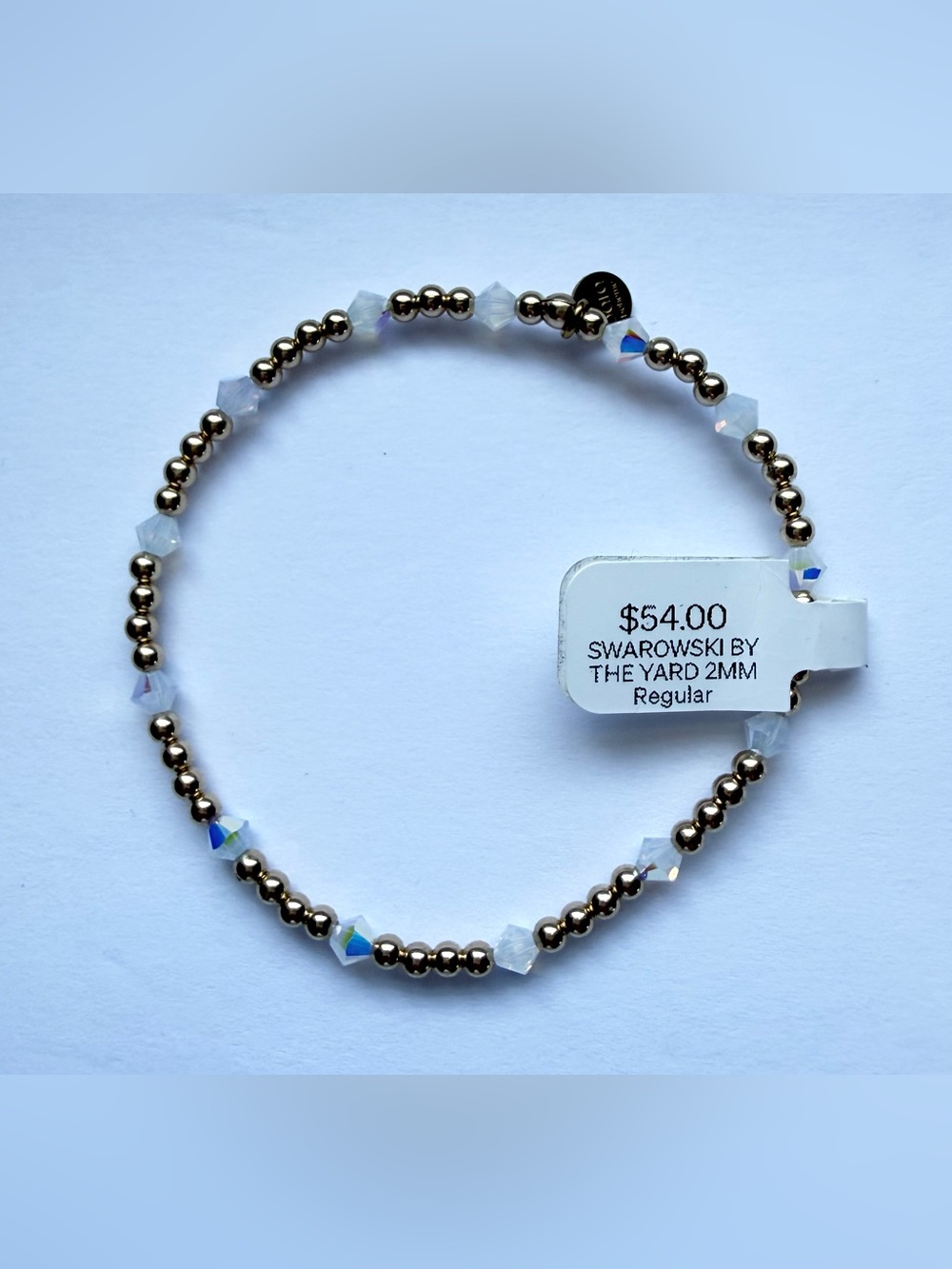 NWT Swarovski Crystal & Gold-Tone Beaded Bracelet